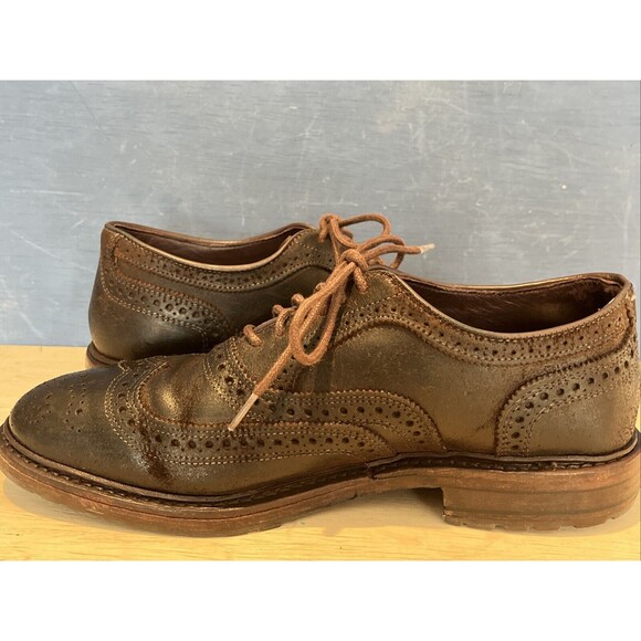 Allen Edmonds Size 8 D Oxfords Shoes Port Washington Leather Brown lace office - Picture 5 of 11